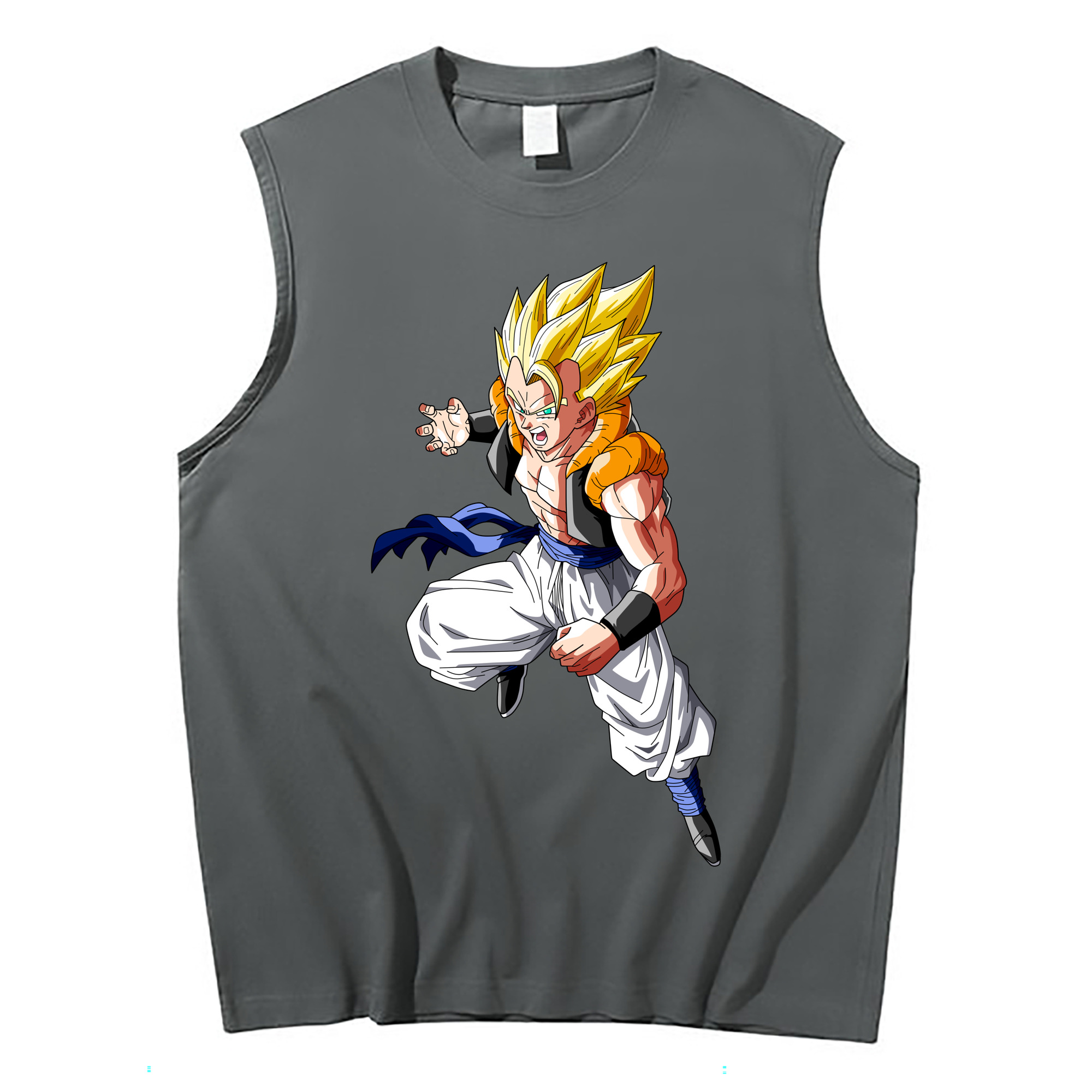 （画像用） ドラゴンボール ベジータ四世（Bejīta Yonsei）DRAGON BALL Vegeta IV コットン100％タンクトップ（フロントプリント）